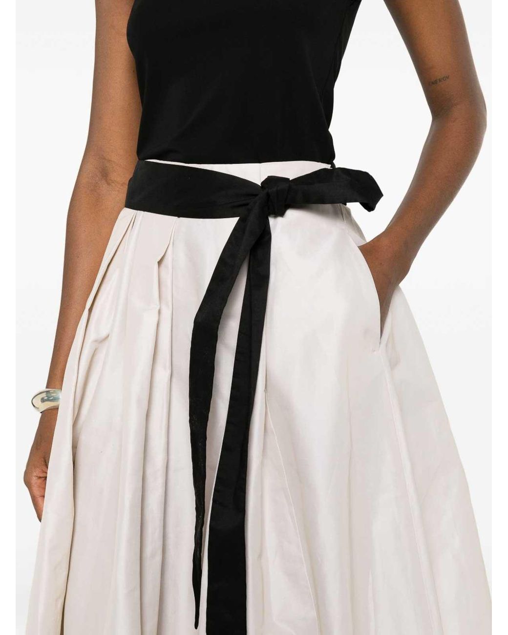 Max Mara Pink Baschi Midi A-Line Skirt