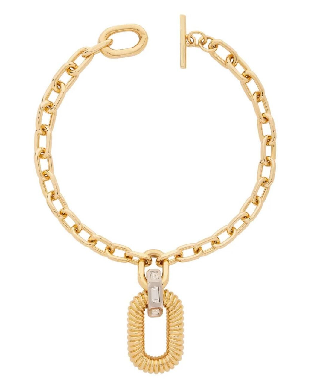 Rabanne Metallic Collana Xl Link
