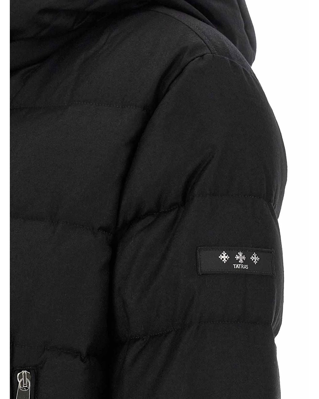 Tatras Black Domiziano Silk Puffer Jacket for men