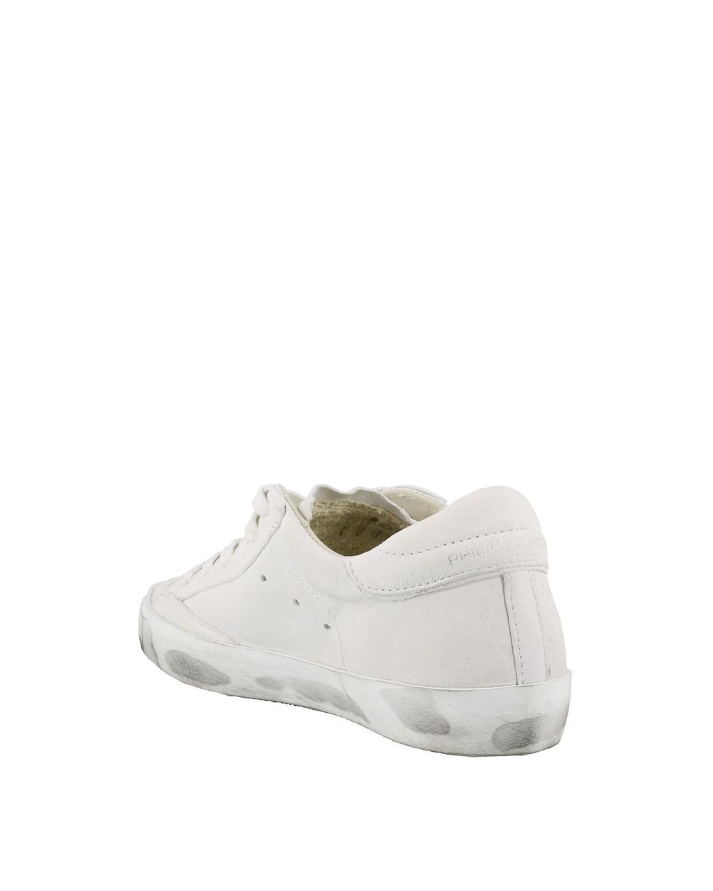 Philippe Model White Paris X Leather Sneakers for men