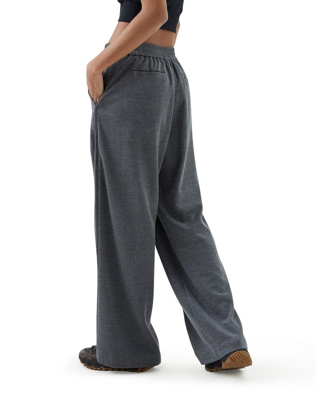 Brunello Cucinelli Gray Drawstring Pants