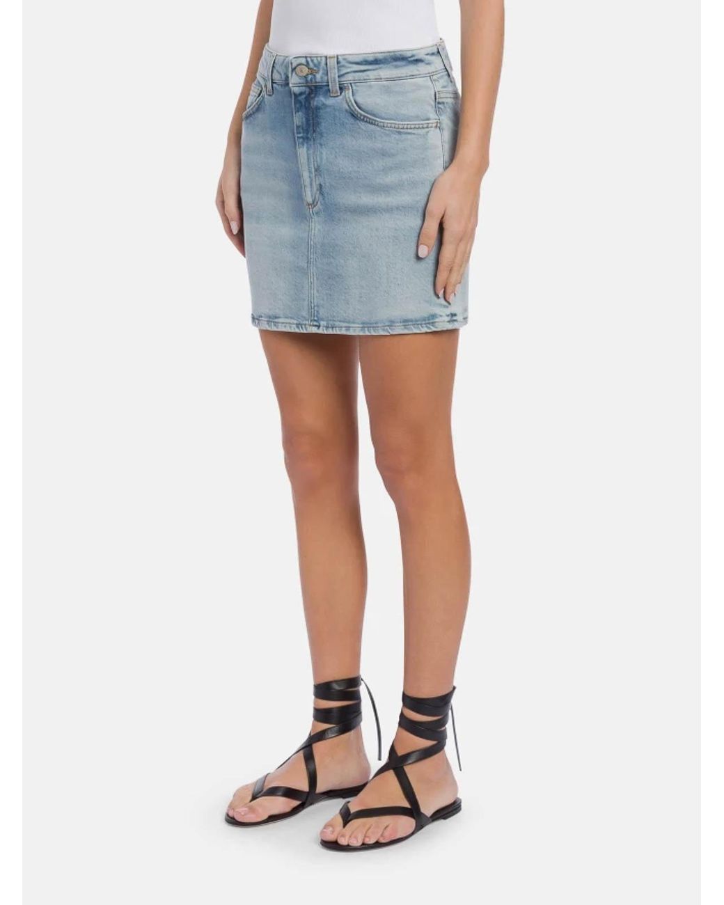 Minifalda Dondup de color Blue