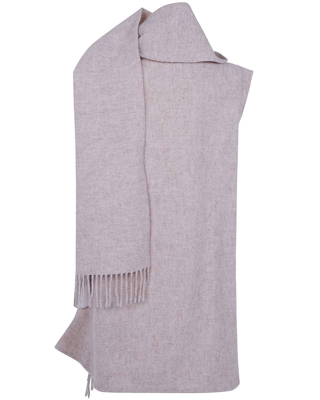 Fabiana Filippi Purple Wool Blend Cape Vest With Scarf