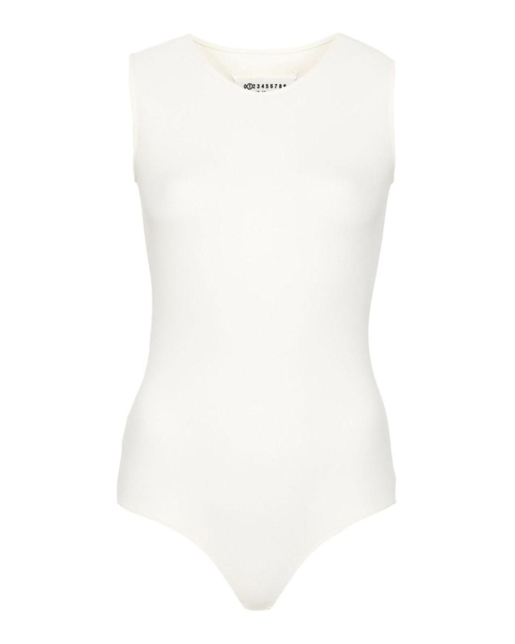 Maison Margiela White Jersey Bodysuit