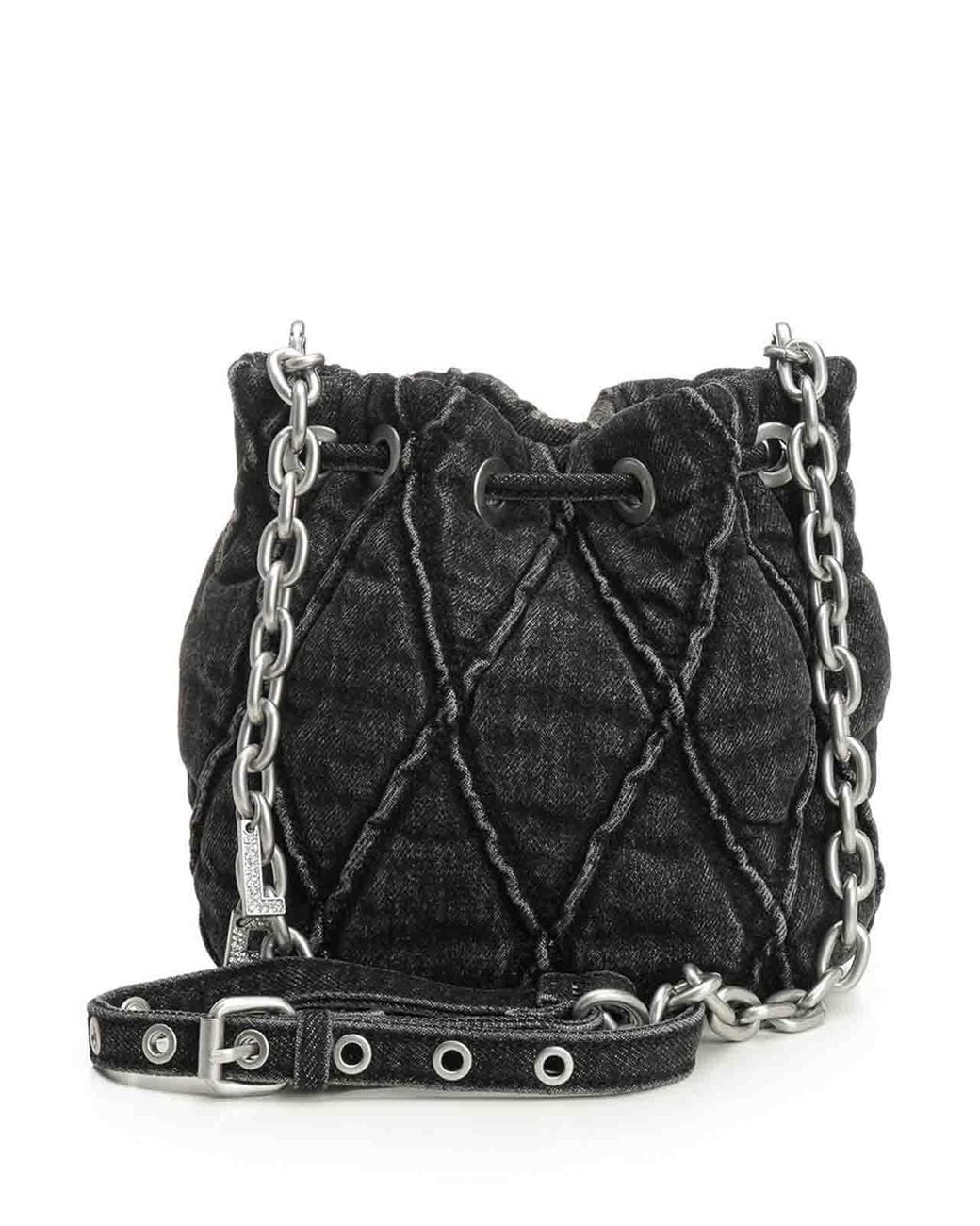 DIESEL Black Charm-D S-Bucket Bag