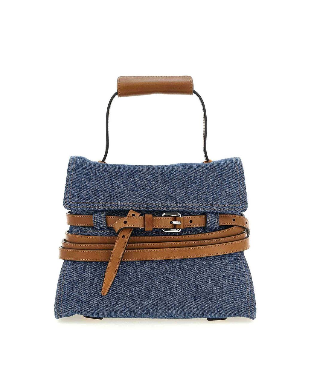 Moschino Blue Regular 'Tie Me' Handbag