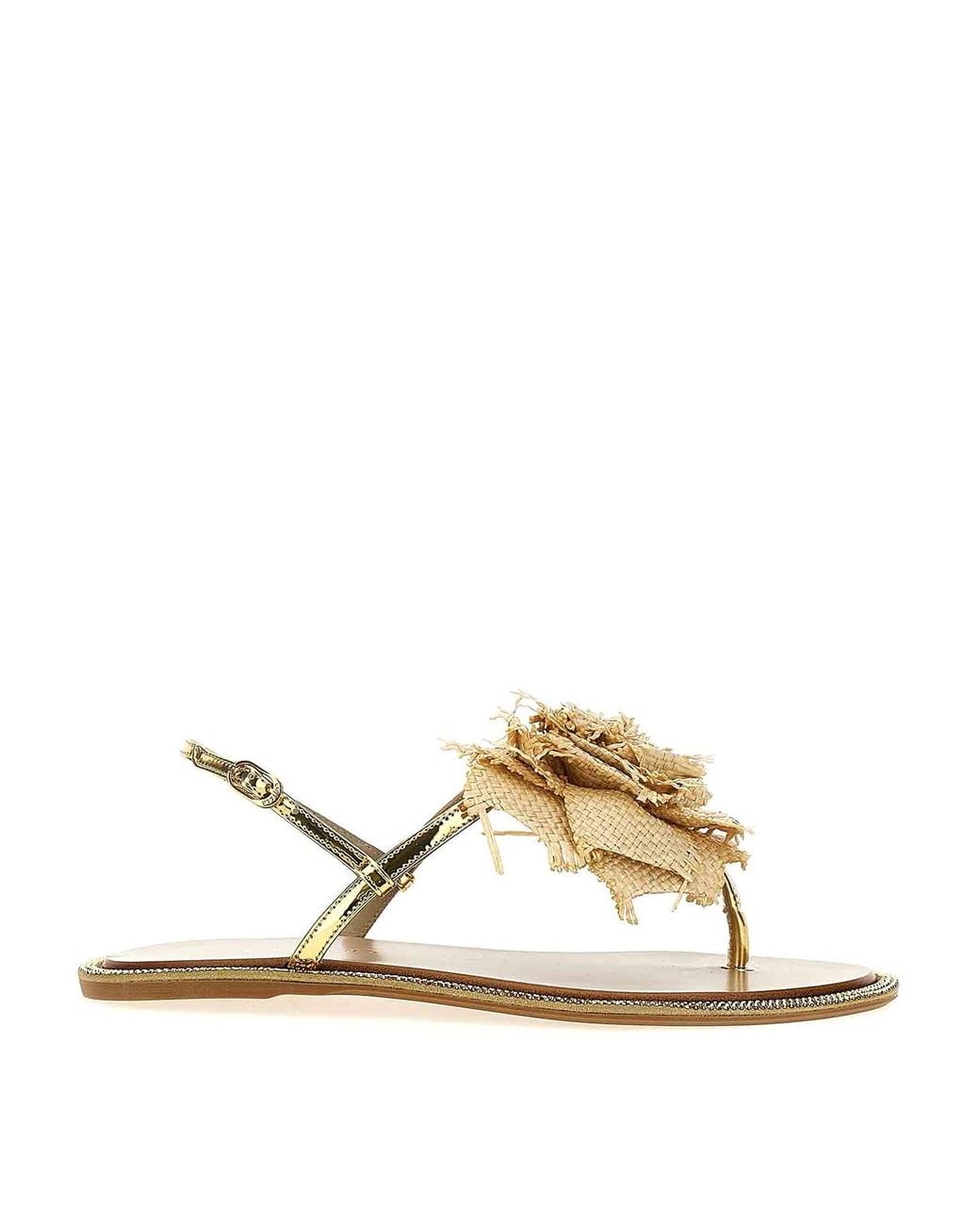 Le Silla Metallic Rose Sandals
