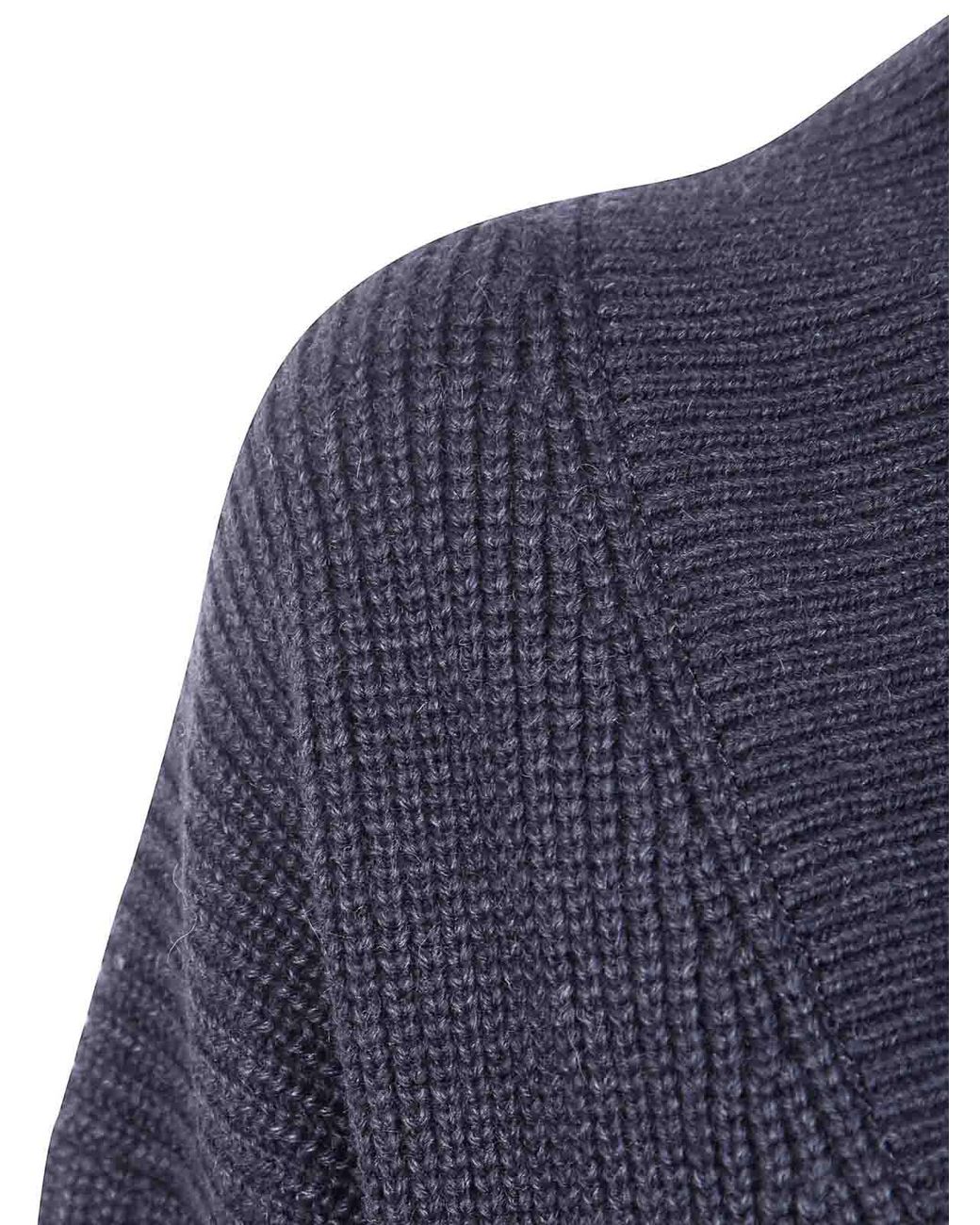 Y's Yohji Yamamoto Blue Big V-Neck Cardigan