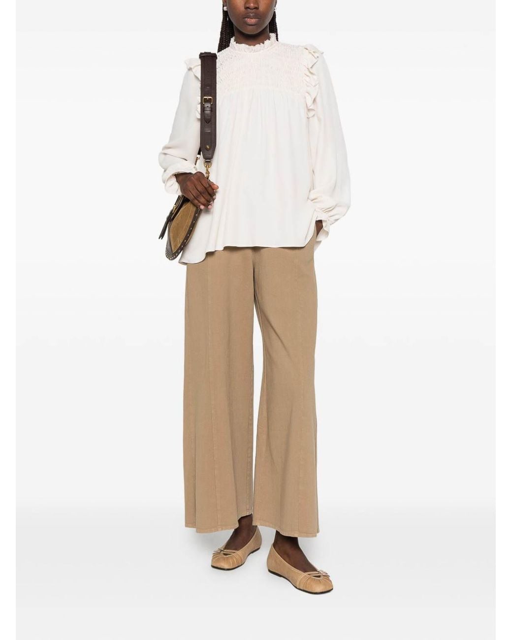 Forte_forte White Silk Blend Blouse