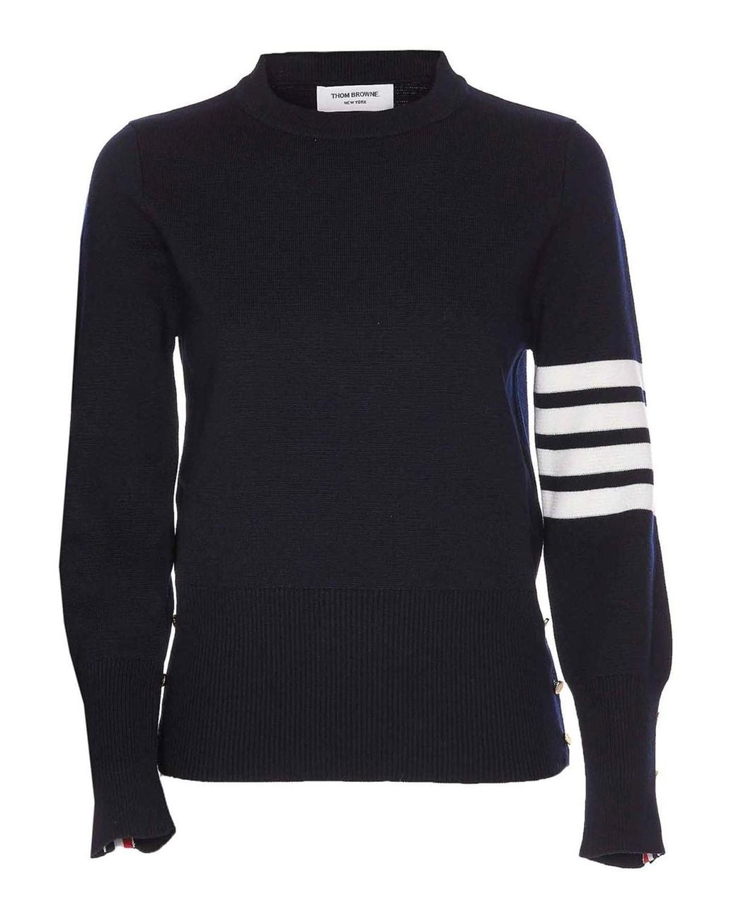Pull Col Rond Thom Browne en coloris Blue