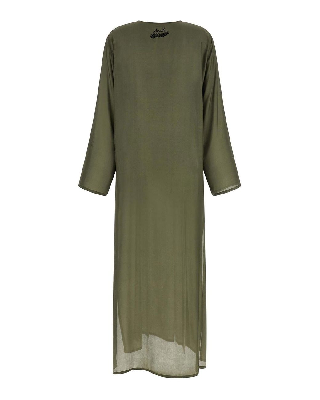 P.A.R.O.S.H. Green P. A.R. O.S. H. Silk Long Dress