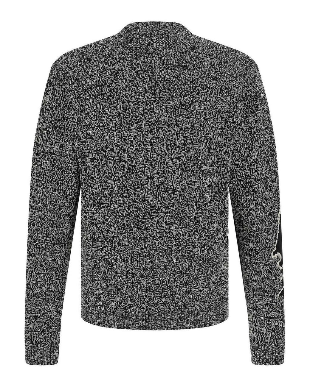 Valentino Garavani Gray 'Panthre' Sweater for men