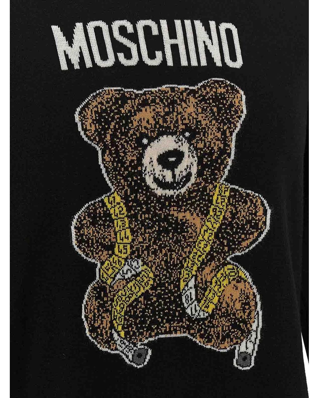 Pull Col Rond Moschino pour homme en coloris Black