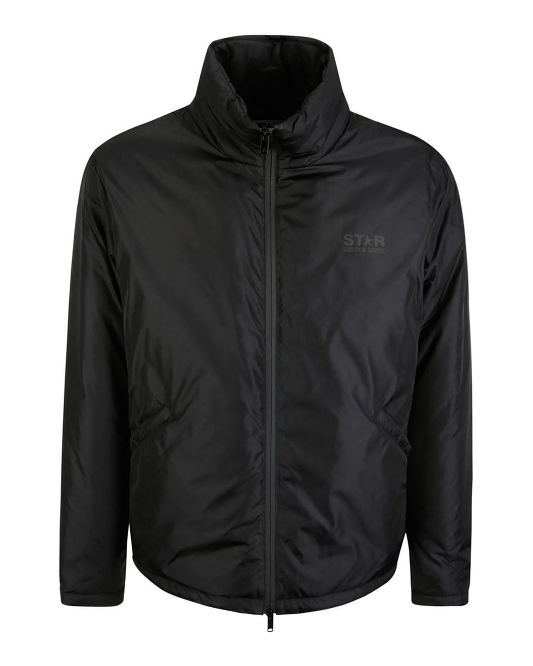 Golden Goose Deluxe Brand Black Short Down Jacket Floyd for men