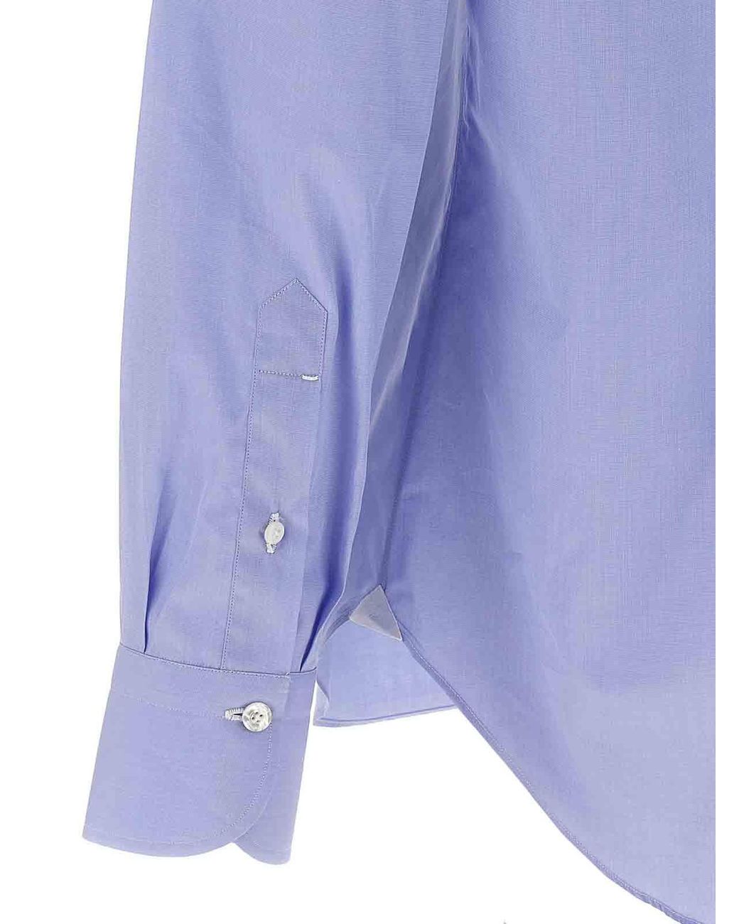 Finamore 1925 Blue Napoli Shirt for men