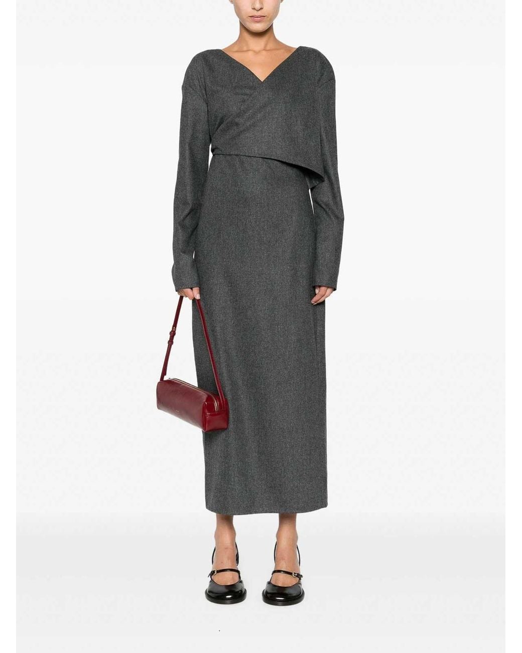 Khaite Gray Aubrey Dress