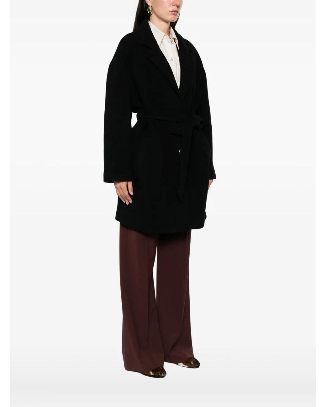 Pinko Black 'Chipster' Coat