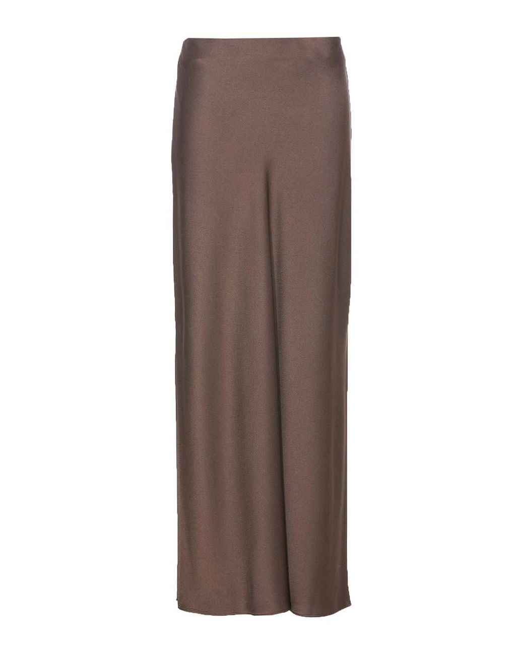 Brunello Cucinelli Brown Fluis Bias-Cut Skirt