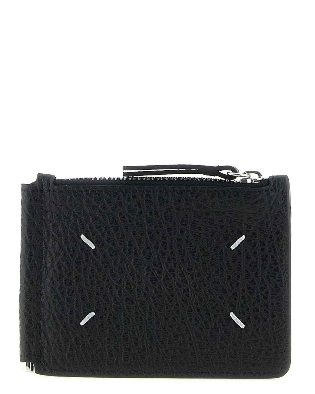 Maison Margiela Black Four Stitches' Wallet for men
