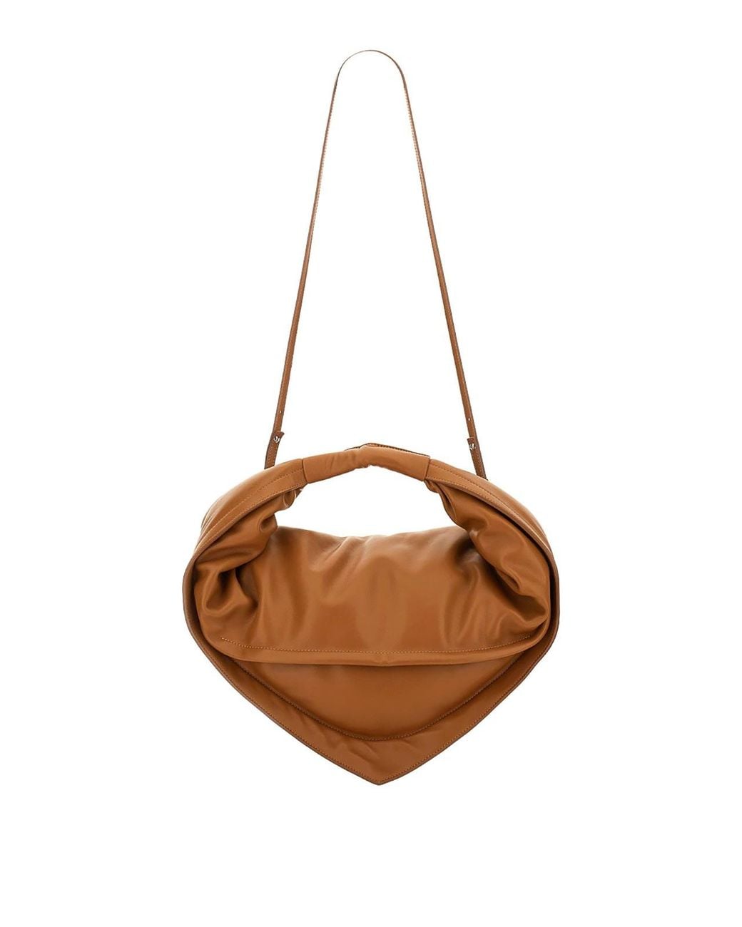 FEDERICO CINA Brown Tortellini Midi Bag
