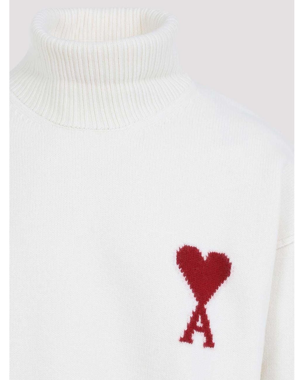 Suéter Cuello Redondo AMI de hombre de color White