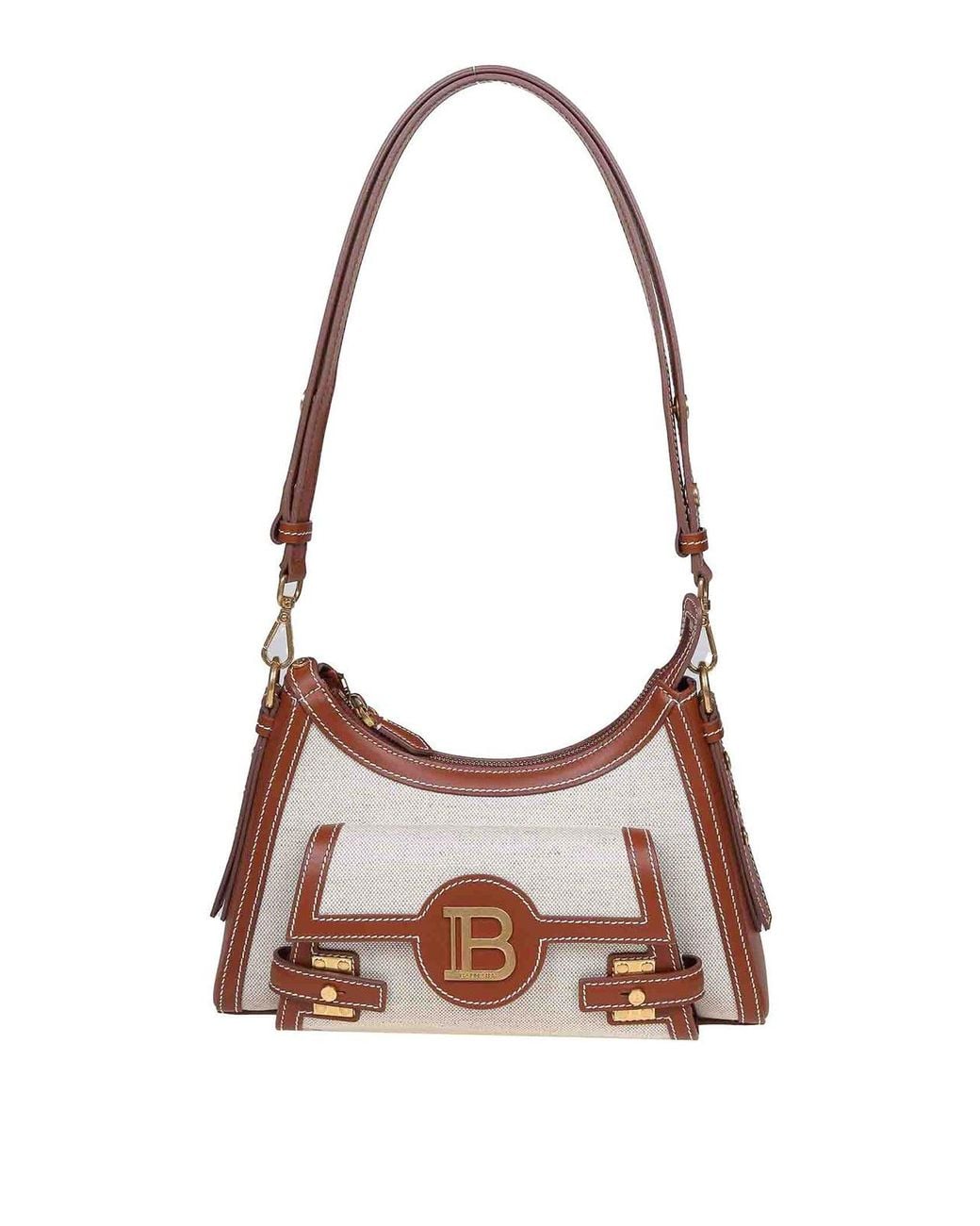 Balmain White B-Buzz Hobo