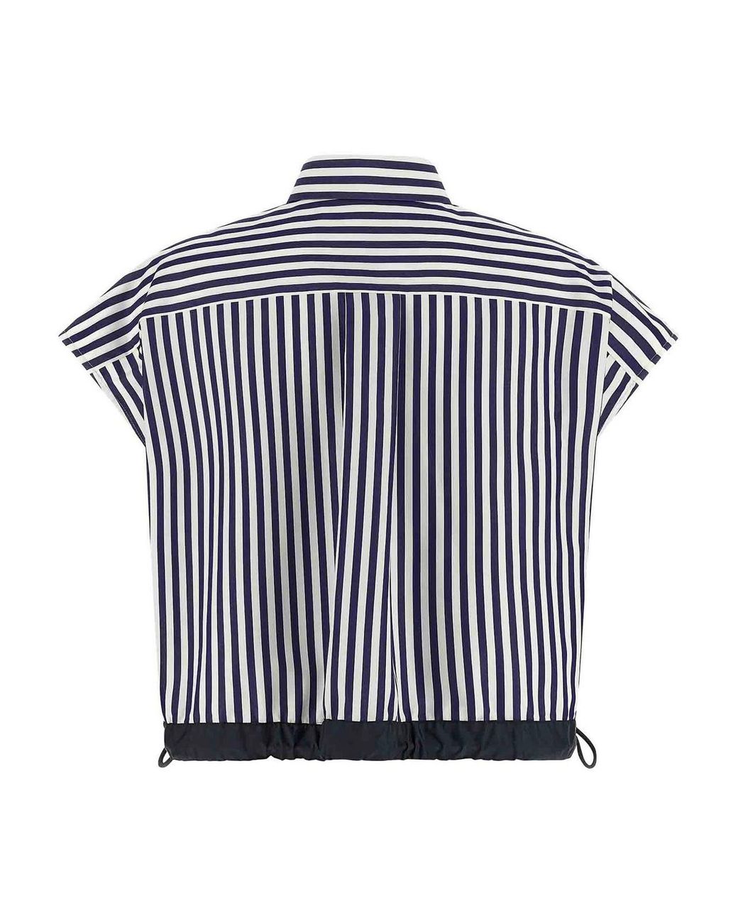 Sacai Black Cropped Shirt