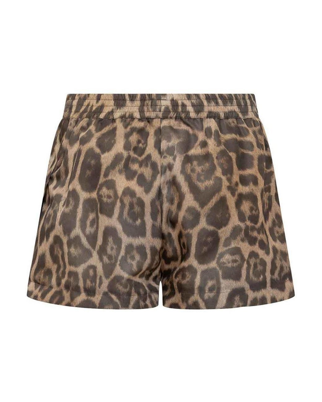 Stella McCartney Brown Leopard Print Shorts