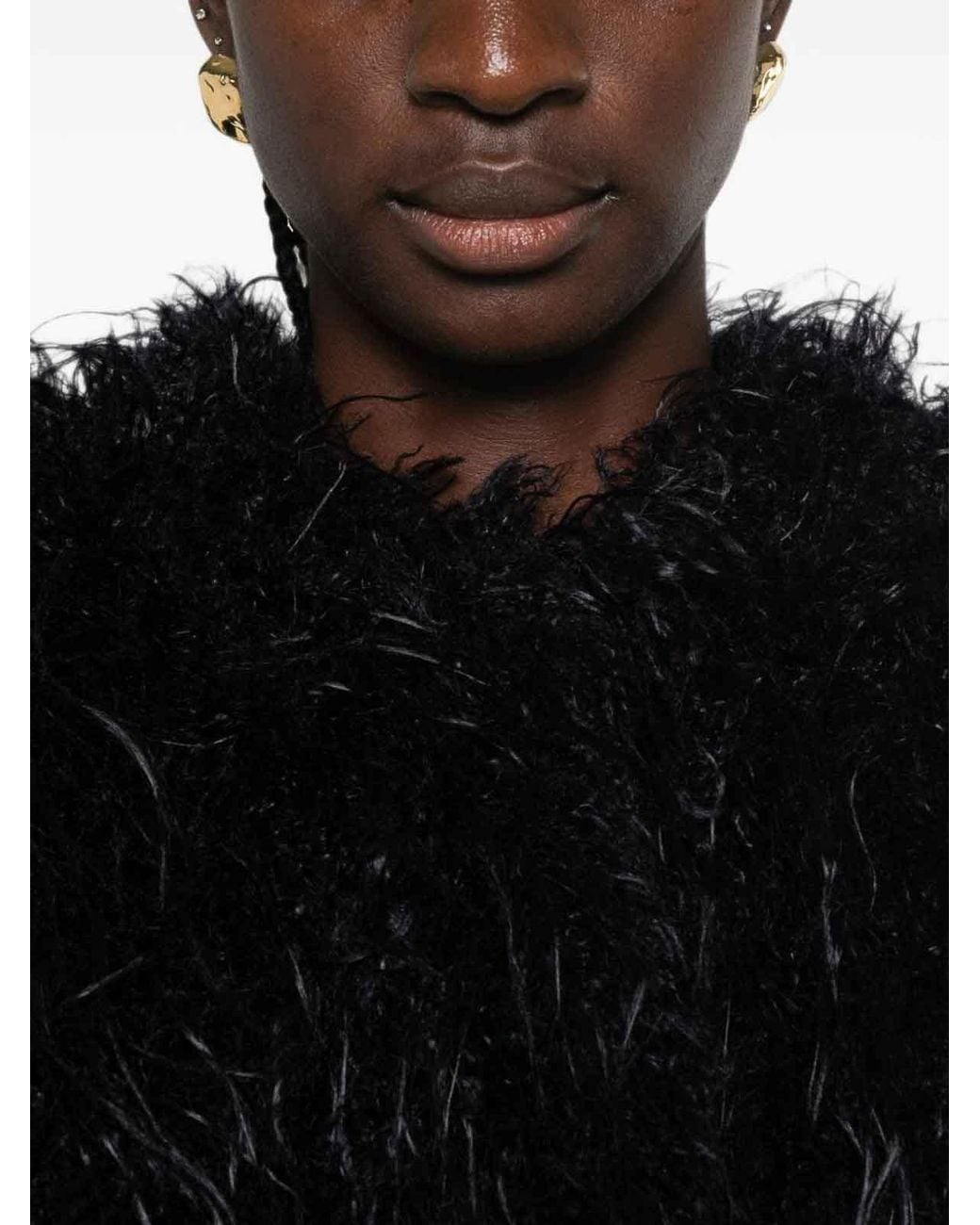 Forte_forte Black Ecofur Blouson Jacket