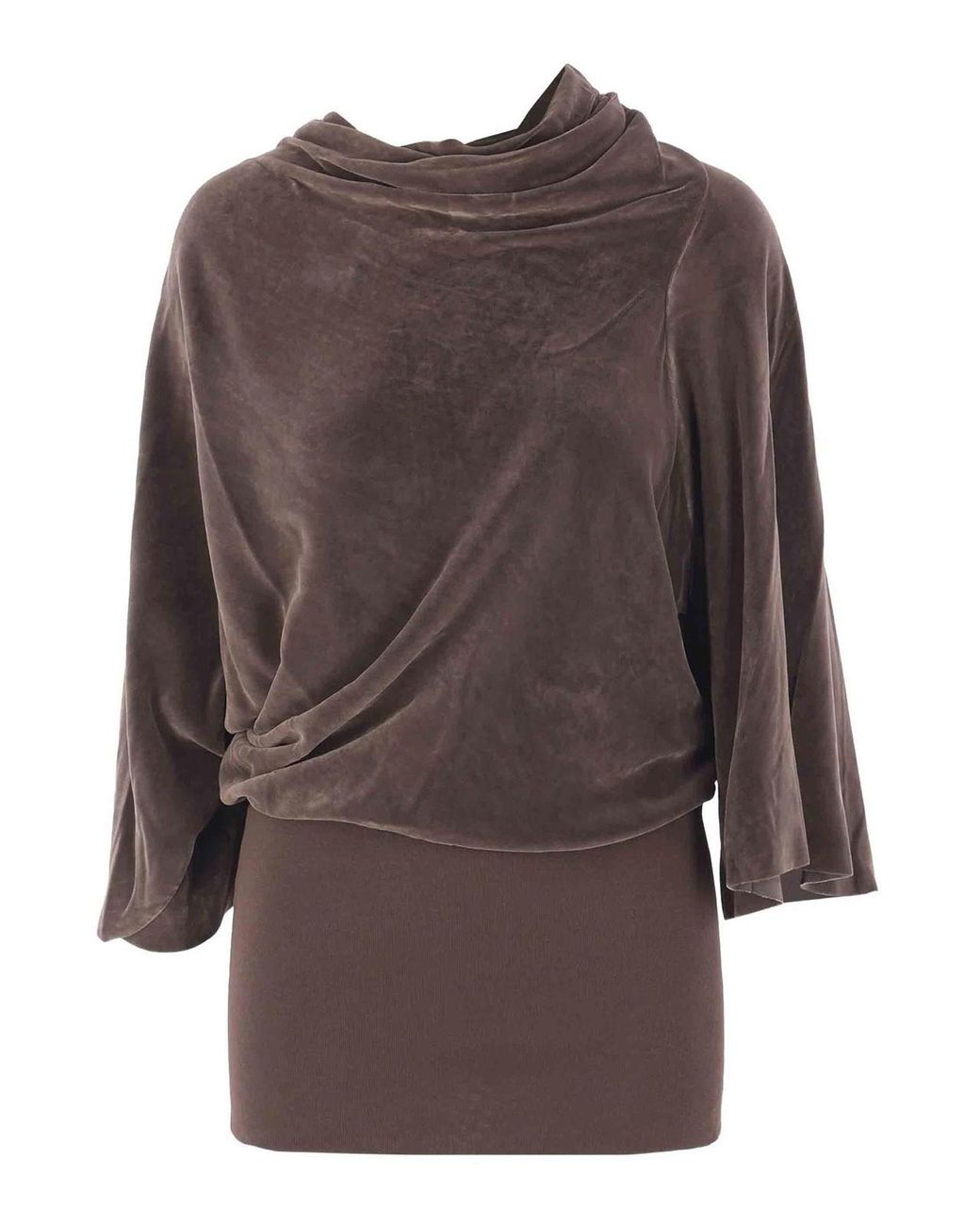 Rick Owens Brown Cylinder Top