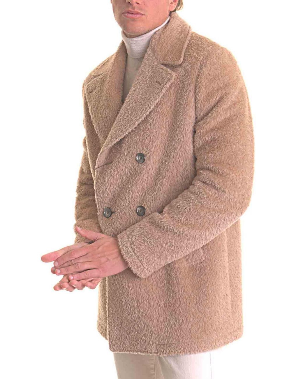 Canali Pink Coat for men