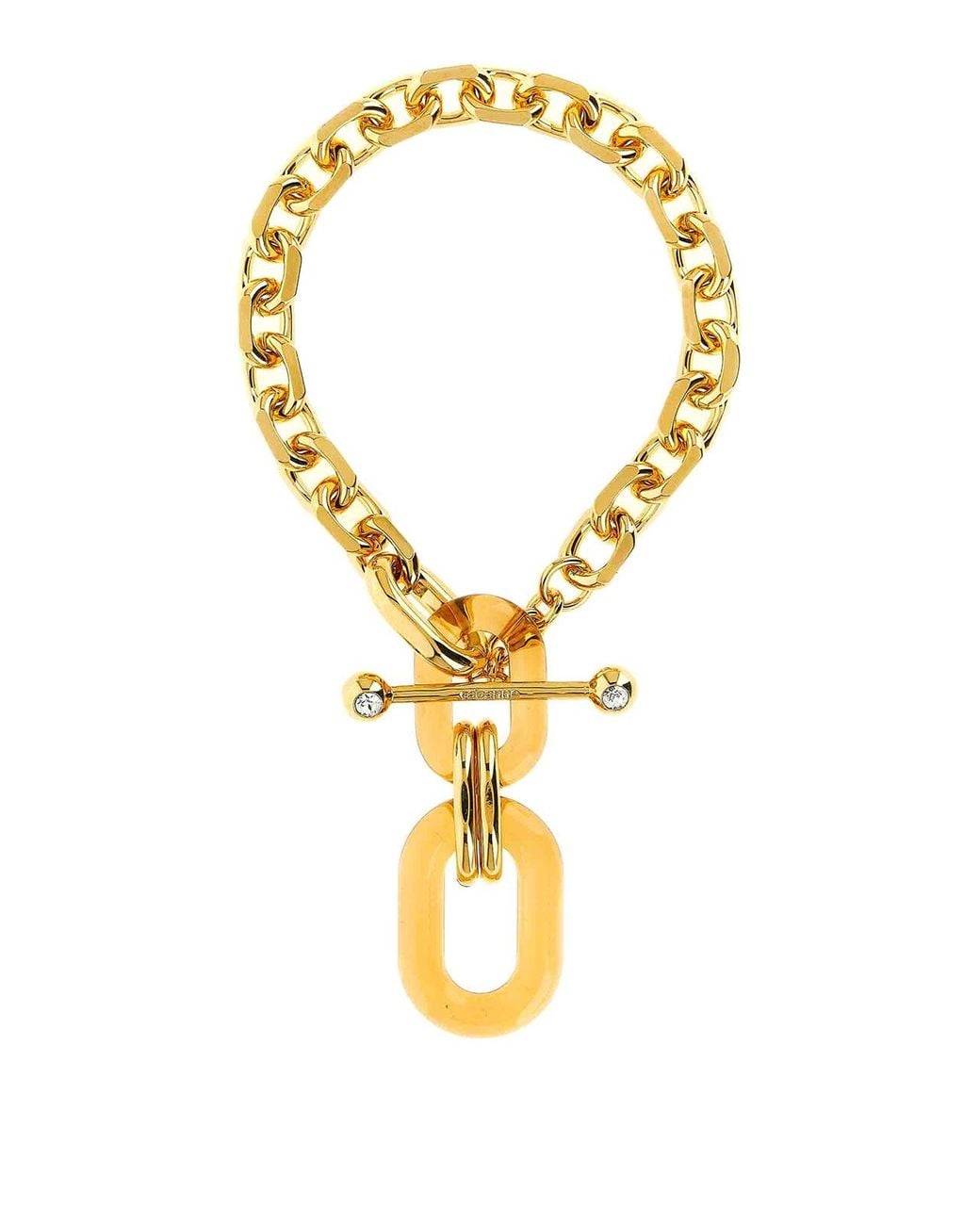 Rabanne Metallic Oversized Mesh Necklace