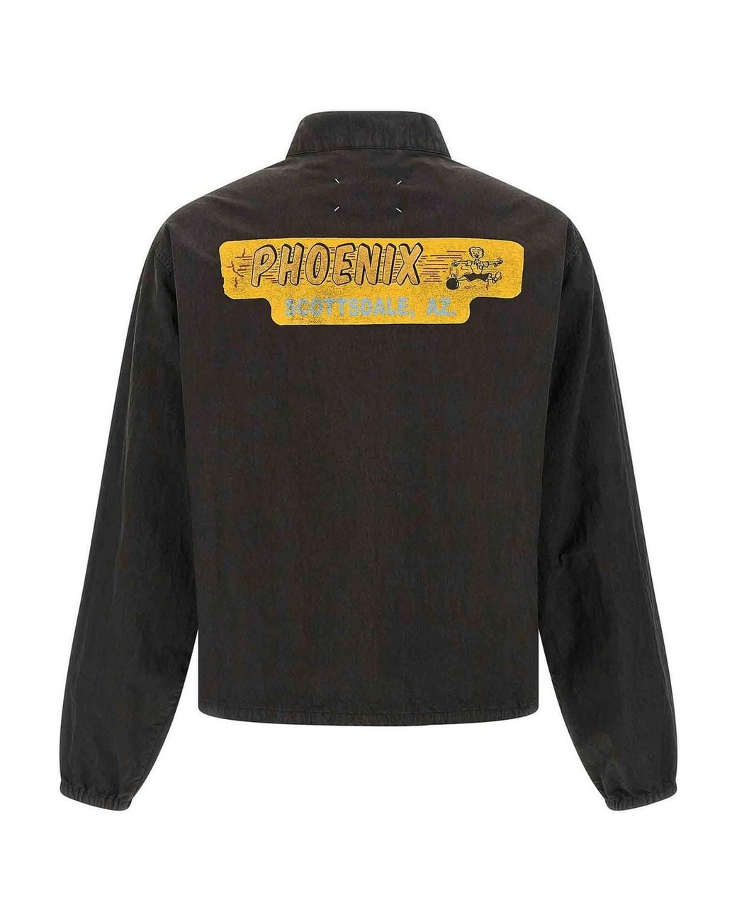 Maison Margiela Black Printed Jacket for men