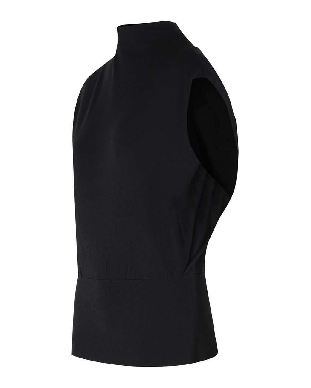 Jonathan Simkhai Black Juli Viscose Blend Top