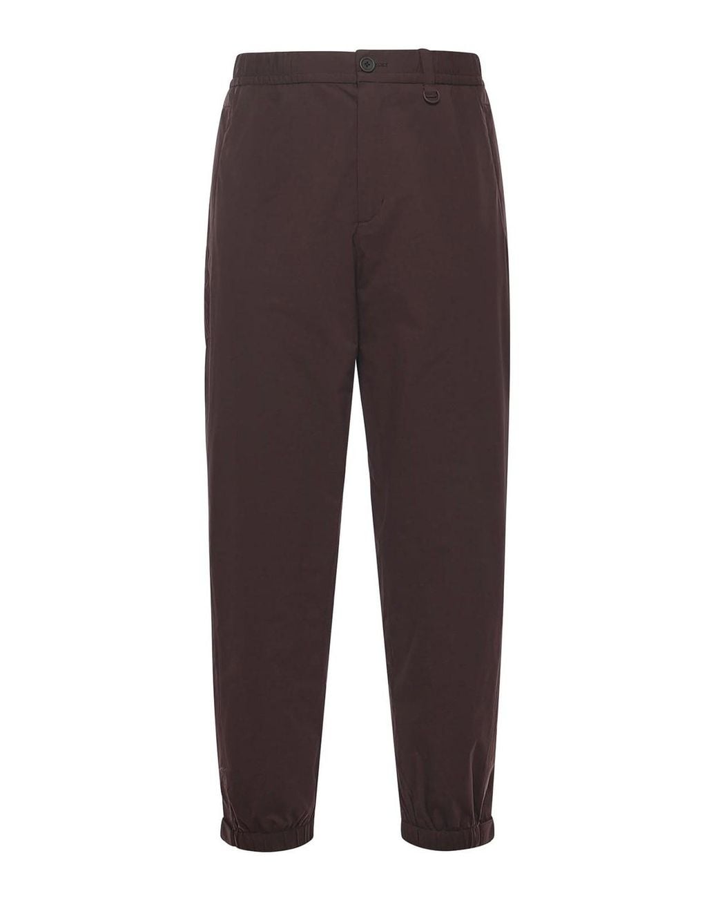 Laminar Brown Nylon Trousers for men
