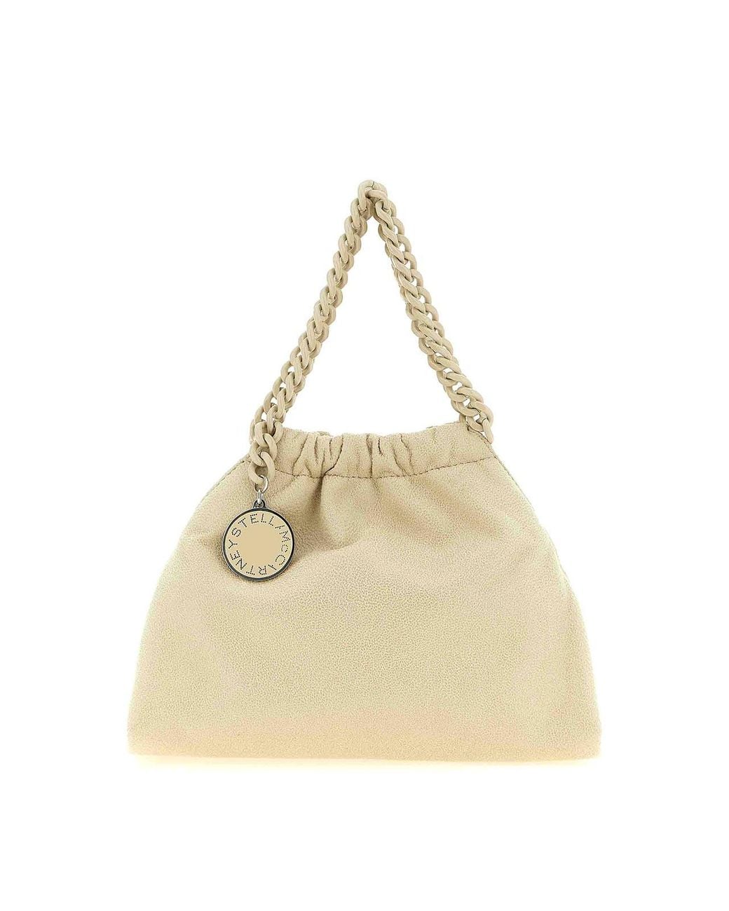 Stella McCartney Natural Falabella Mini Drawstring' Crossbody Bag
