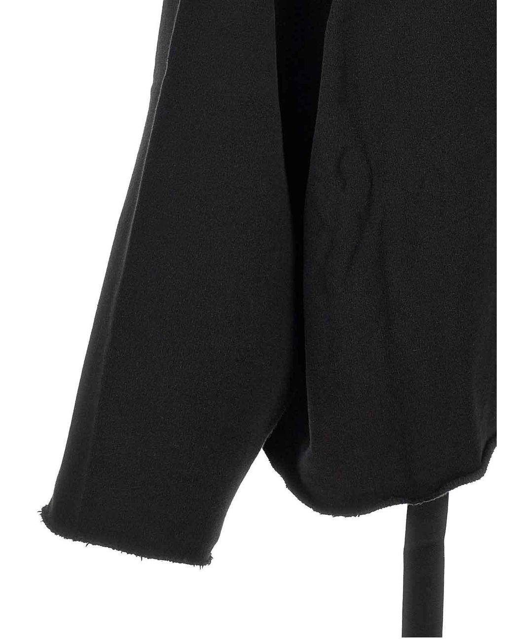 Rick Owens Black Hoodie for men