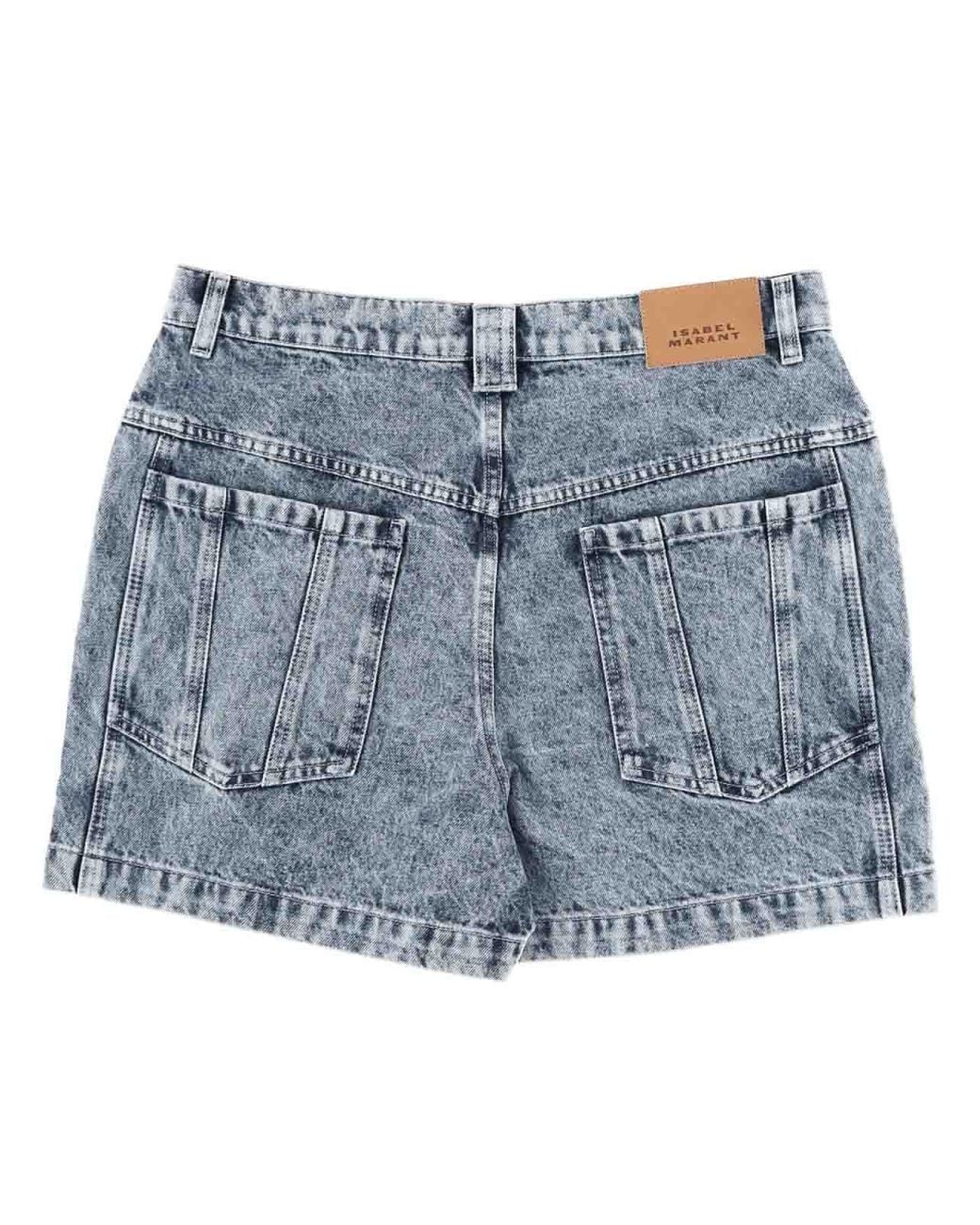 Isabel Marant Blue Shorts Joely