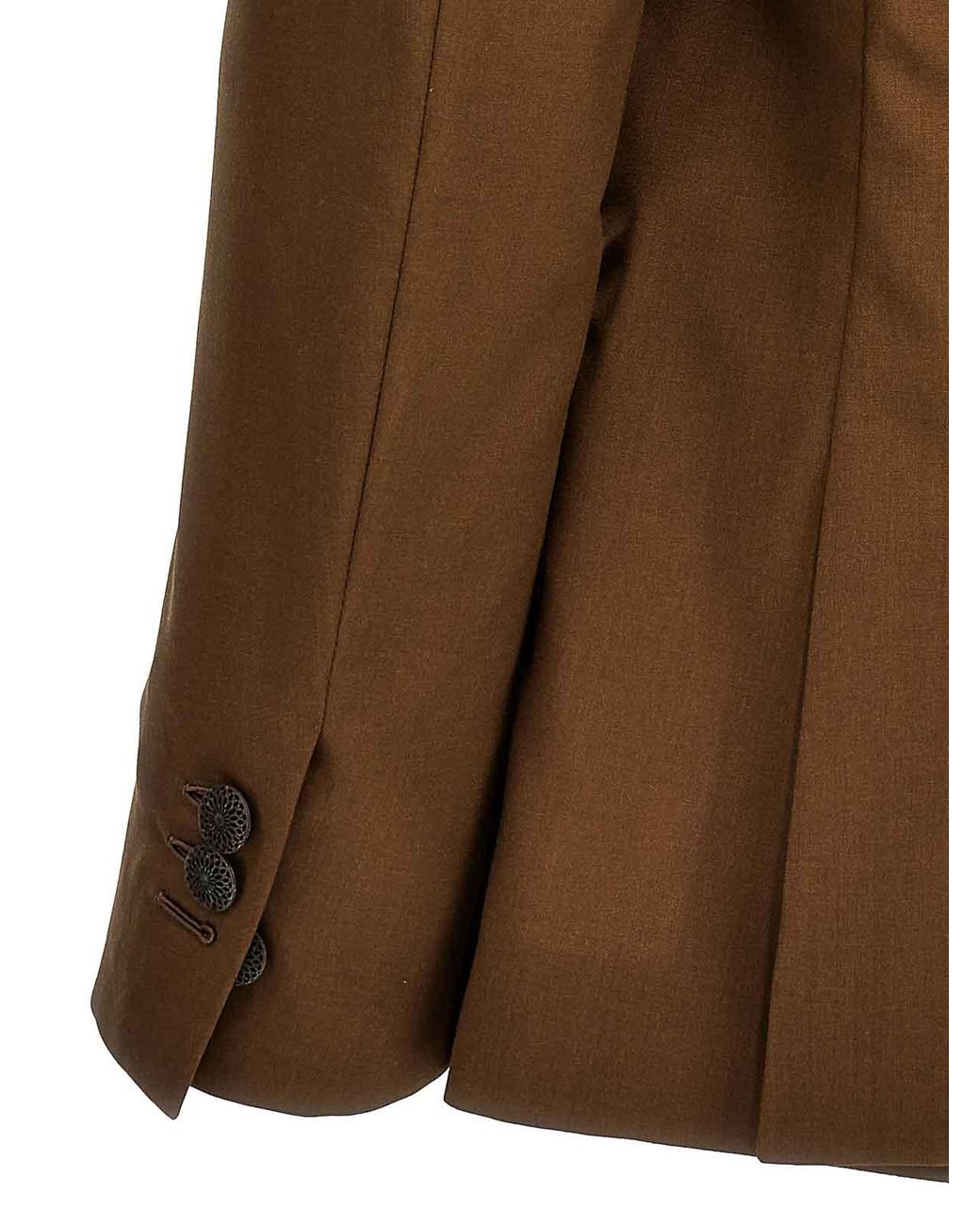 Maurizio Miri Brown Keanu Blazer for men