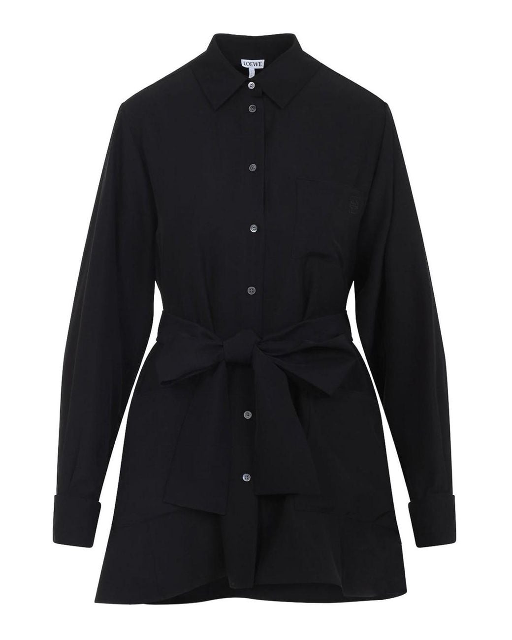 Loewe Black Belted Blouse