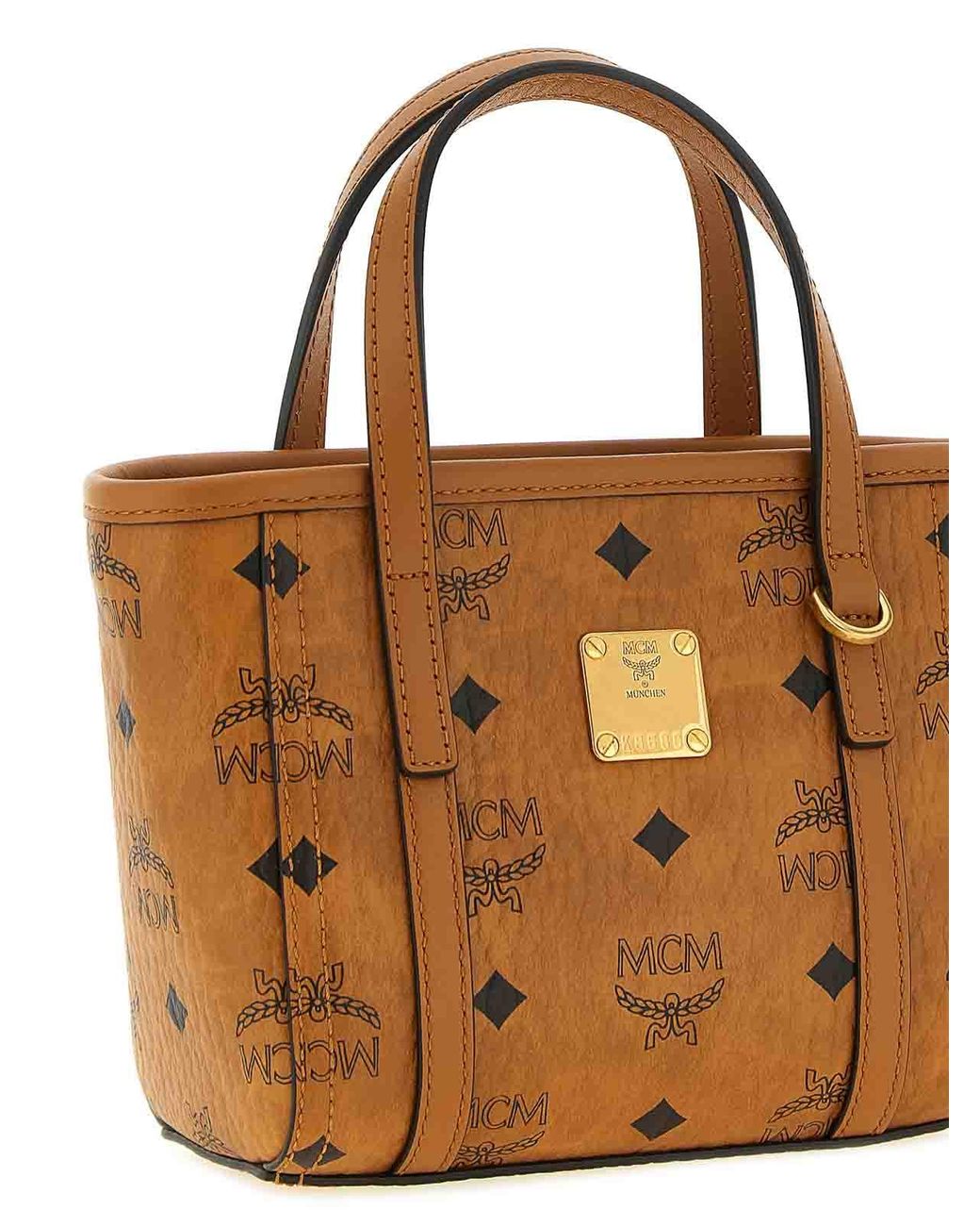 MCM Brown X-Mini Shopping Bag