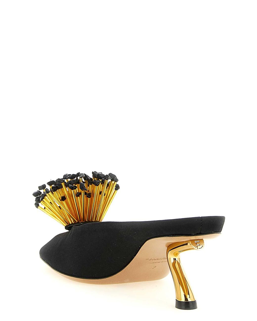 Ferragamo Black Safi Mules