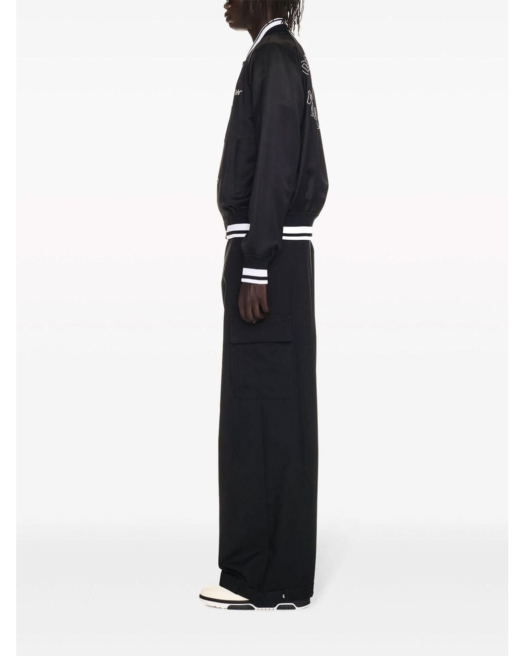 Off-White c/o Virgil Abloh Black Bomber Jackets for men