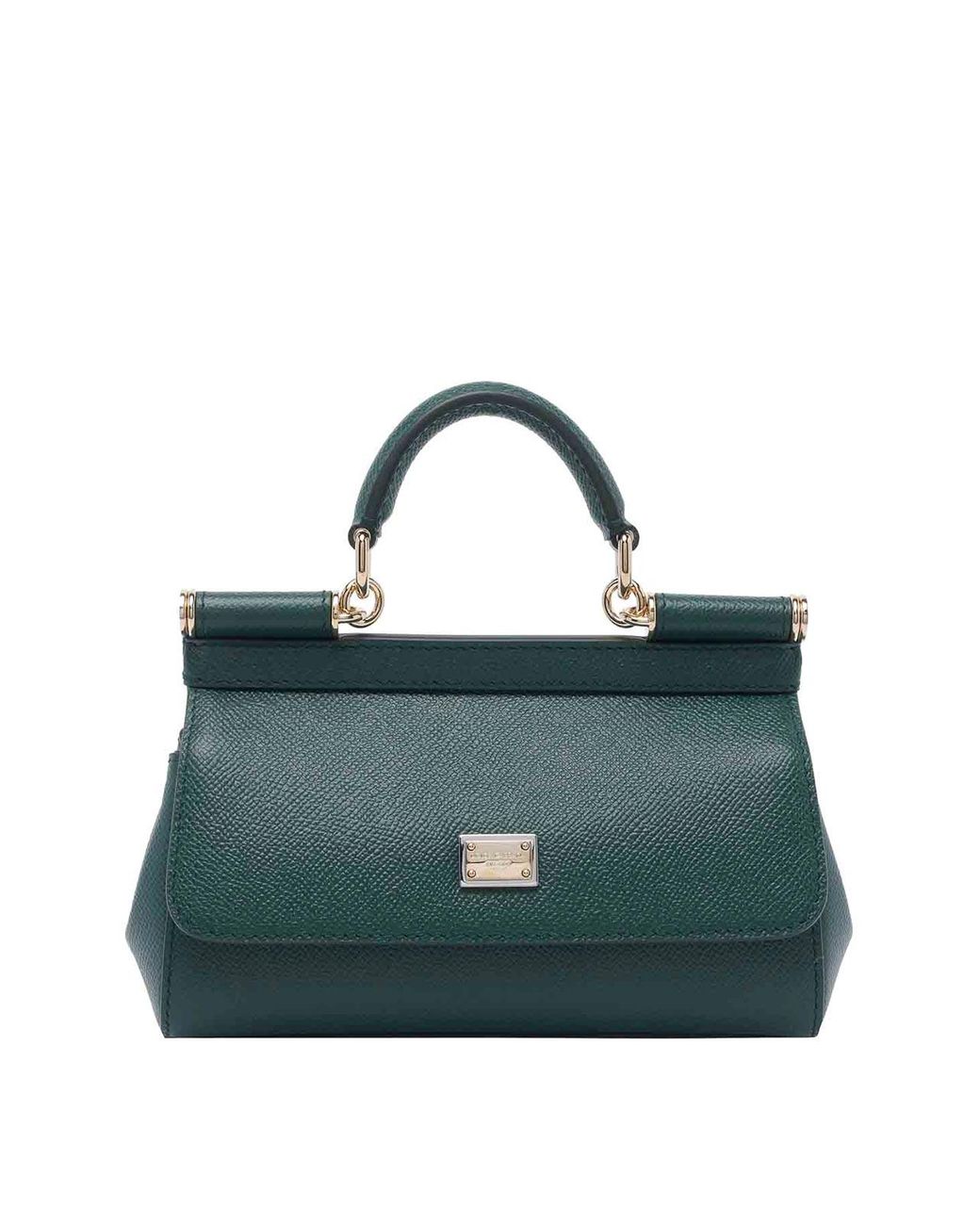 Dolce & Gabbana Green Dolce & Gabbana Small Sicily Handbag