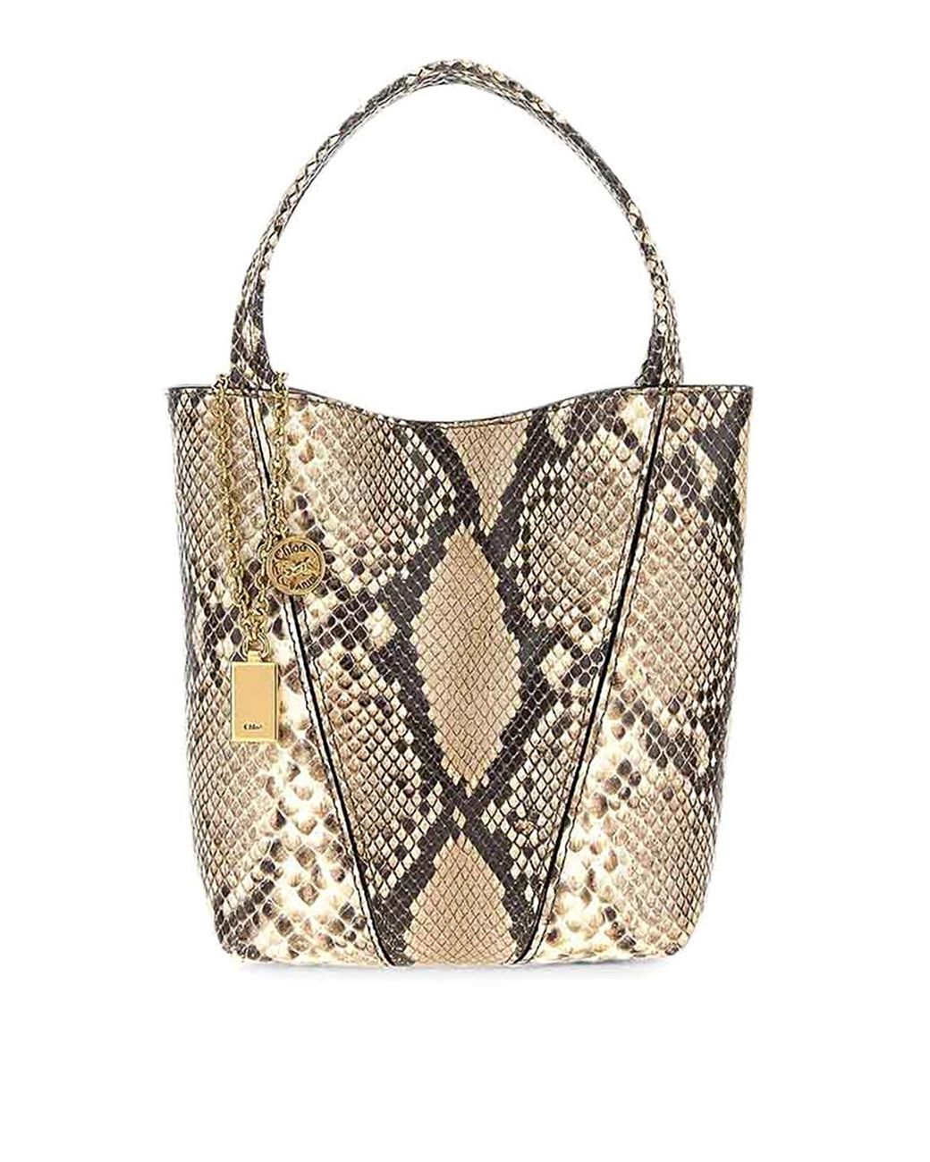 Borsa Tote Spin Piccola di Chloé in White