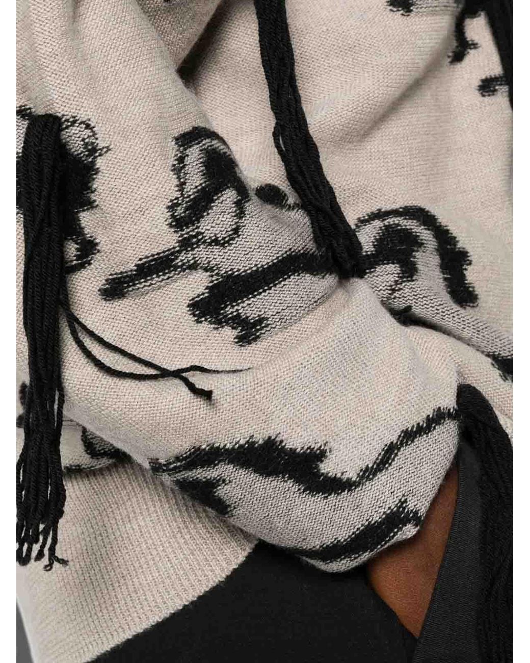 Stella McCartney Natural Embroidered Horse Wool Jumper