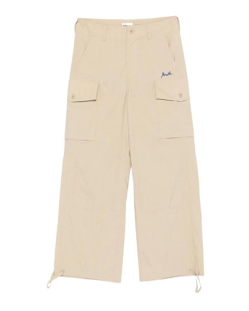 P.A.R.O.S.H. Natural Nylon And Cotton Trousers