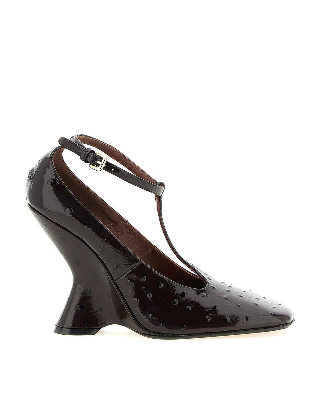 Dries Van Noten Black Sculptural Heel Pumps