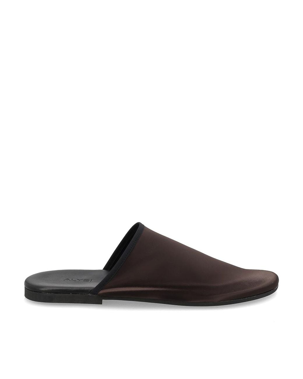 Alysi Brown Satin Mules