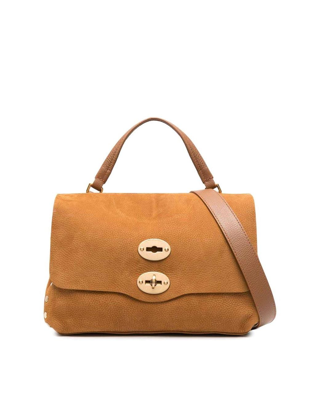 Zanellato Brown Postina Jones S Leather Handbag